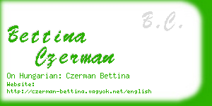 bettina czerman business card